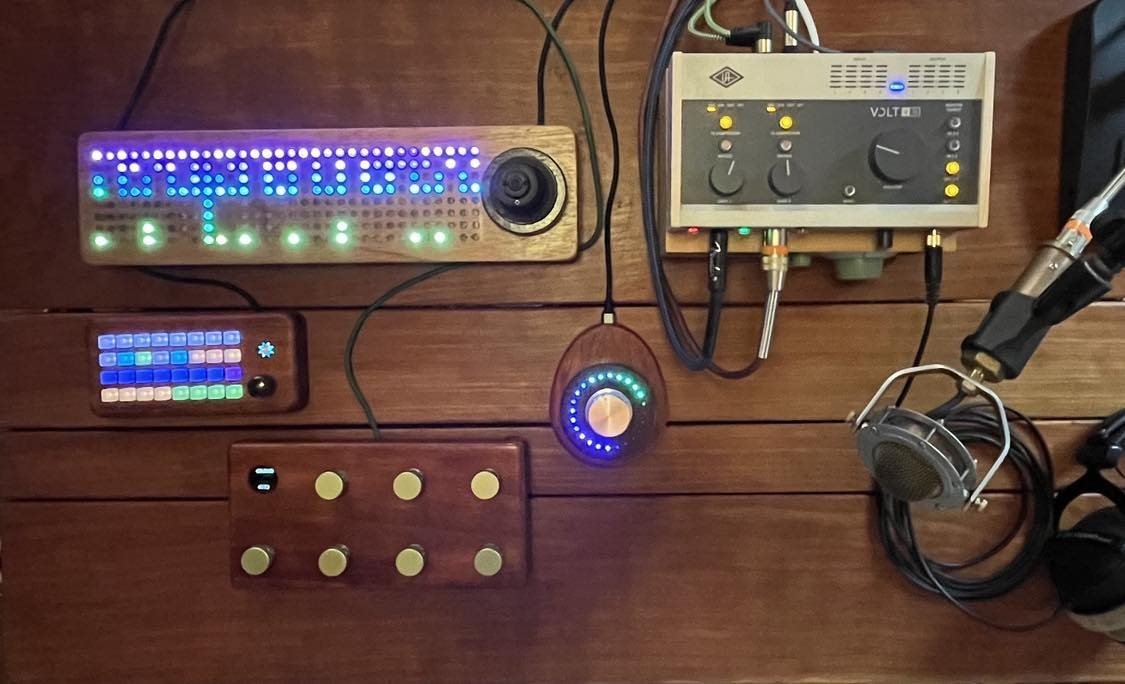 Custom MIDI controllers and studio setup